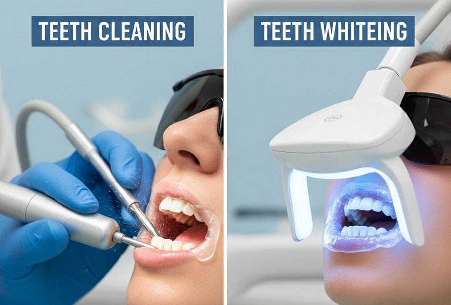 teeth cleaning & whitening